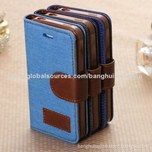 Leather Flip Case for iPhone 4/4s Different Colors Available OEM/ODM Orders
